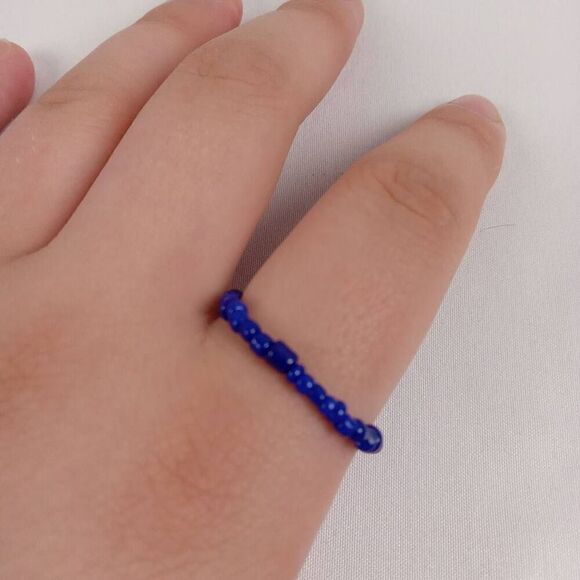 CLEARANCE Multicolor beaded rings size 7.5 - Picture 3 of 9